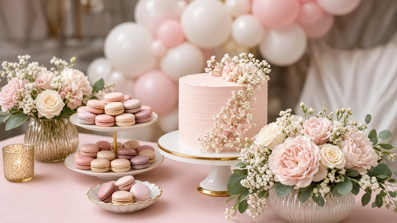 Baby shower dessert table